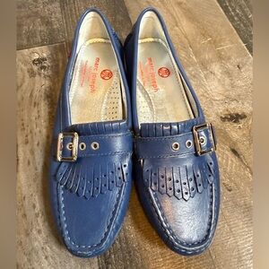 Marc Joseph New York South St Kilt Loafer Leather Preppy Classic Coastal Grandma